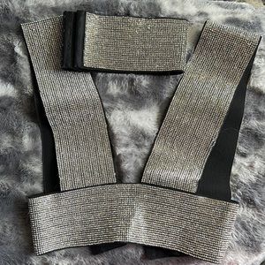 I heart raves Diamond Vest and choker set small